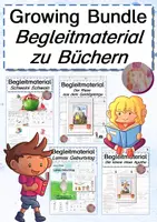 Vorschau - Unterrichtsreihen - Growing Bundle: Begleitmaterial zu Büchern / Klassenlektüren - Deckblatt