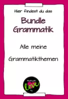 Vorschau - Stundenentwürfe - Materialpaket Englische Grammatik - Deckblatt