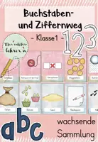 Vorschau - Bildkarten - Buchstabenweg- und Ziffernweg - Deckblatt