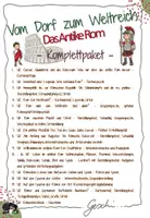 Vorschau - Unterrichtsreihen - UR5 Vom Dorf zum Weltreich: Das Antike Rom - Komplettpaket mit ALLEN Materialien zur Reihe - inkl. Lösungen! - Deckblatt