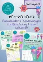 Vorschau - Arbeitsblätter - Ausmalbilder zur Einschulung & zum ersten Schultag - Materialpaket - Deckblatt