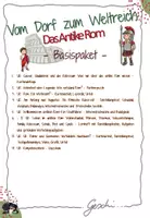 Vorschau - Unterrichtsreihen - UR5 Vom Dorf zum Weltreich: Das Antike Rom - Materialpaket mit allen Basisstunden - inkl. Lösungen - Deckblatt