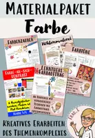 Vorschau - Stundenentwürfe - Materialpaket FARBE Unterstufe - Deckblatt