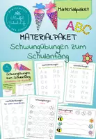 Vorschau - Arbeitsblätter - Schwungübungen zum Schulanfang - Materialpaket - Deckblatt