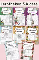 Vorschau - Arbeitsblätter - Lerntheken Klasse 3 – Deutsch & Mathe Materialpaket für die Grundschule - Deckblatt