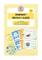 Vorschau - Stationenlernen - XXL Deutsch Kartei - Sammlung 1. Klasse (11 Karteien) Sparpaket - Deckblatt