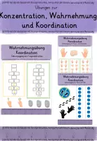 Vorschau - Arbeitsblätter - Konzentration, Koordination, Wahrnehmung, Übung - Deckblatt