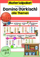 Vorschau - Spiele - Materialpaket Domino-Spiele auf Türkisch - Deckblatt