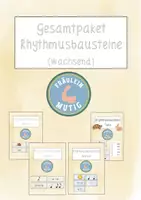 Vorschau - Stundenentwürfe - Gesamtpaket Rhythmusbausteine (wachsend) - Deckblatt