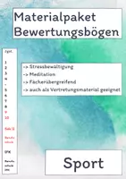Vorschau - Lehrpläne/Lehrermaterial - Materialpaket Bewertungsbögen Sportunterricht/ Mannschaftssport - Deckblatt