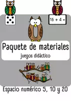 Vista previa - Unidades / Secuencias / Situaciones de Aprendizaje - Paquete de materiales: búhos matemáticos (rango de números 5, 10, 20) - Portada