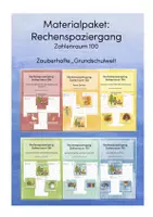 Vorschau - Arbeitsblätter - Materialpaket: Rechenspaziergang ZR 100 - Deckblatt