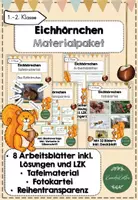 Vorschau - Arbeitsblätter - Materialpaket Eichhörnchen (Klasse 1+2) inkl. LZK - Deckblatt