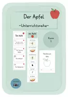 Vorschau - Arbeitsblätter - Materialpaket zum Apfel in der ersten Klasse - Deckblatt