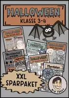 Vorschau - Stundenentwürfe - Halloween Materialpaket, Klasse 3+4 - Deckblatt
