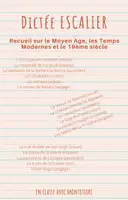 Aperçu - Feuilles d'exercices - Lot de 15 dictées escaliers allant de l'Antiquité au 19ème siècle - Page de couverture