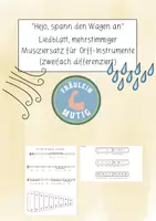 Vorschau - Stundenentwürfe - Hejo, spann den Wagen an (Materialpaket - zweifach differenziert) - Deckblatt