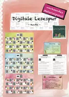 Vorschau - Arbeitsblätter - Digitale Lesespur Bundle: Wachsendes Materialpaket - Deckblatt