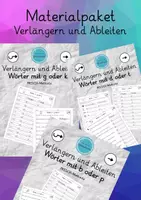 Vorschau - Arbeitsblätter - Materialpaket: Verlängern und Ableiten - Deckblatt