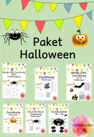 Vorschau - Spiele - #happyhalloween23, Materialpaket, Halloween, Klettmappen, ZR 10, Menge-Zahl-Zuordnung, Förderung - Deckblatt