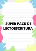 Vista previa - Manualidades / Dibujos para colorear - SÚPER PACK PARA TRABAJAR LA LECTOESCRITURA - Portada