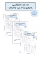 Vorschau - Arbeitsblätter - Materialpaket "Dreieckskonstruktion SWS & WSW" - Deckblatt