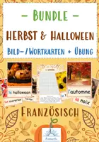 Vorschau - Arbeitsblätter - Wachsendes Materialpaket: Herbst und Halloween (Französisch) - Deckblatt