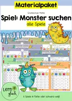 Vorschau - Arbeitsblätter - Materialpaket: Monster suchen - Deckblatt