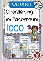 Vorschau - Unterrichtsreihen - Zahlenraum 1000 – Sparpaket zur Orientierung | Mathe Klasse 3/4 - Deckblatt