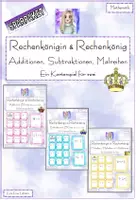 Vorschau - Spiele - SPARPAKET - Spiele - Rechenkönigin & Rechenkönig ZR100 - Malreihen, Additionen, Subtraktionen - Deckblatt