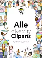 Vorschau - Poster - Alle diversity-Cliparts: wachsendes Paket - Deckblatt