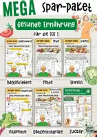 Vorschau - Stundenentwürfe - MEGA Spar-Paket "Gesunde Ernährung" für die SEK 1 / Arbeitsblätter "Gesunde Ernährung" WACHSENDES PAKET! - Deckblatt