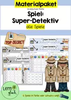 Vorschau - Arbeitsblätter - Materialpaket: Super-Detektiv - Deckblatt