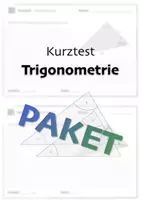 Vorschau - Test - Paket: Kurztests - Trigonometrie 1-9 - Deckblatt