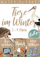 Vorschau - Unterrichtsreihen - Materialpaket - Tiere im Winter für die 2. - 4. Klasse - Deckblatt