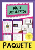 Vista previa - Hojas de trabajo - Día de los Muertos: Paquete de Materiales (Español) - Portada