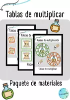 Vista previa - Juegos / Gamificación - Paquete de material: Tablas de multiplicar (Pociones) - Portada