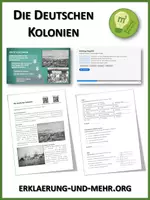 Vorschau - Arbeitsblätter - Die deutschen Kolonien (Materialpaket) - Deckblatt