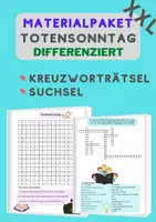 Vorschau - Arbeitsblätter - Materialpaket Totensonntag XXL - differenziert - Deckblatt
