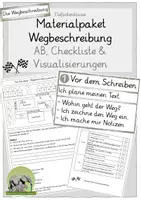Vorschau - Arbeitsblätter - Materialpaket - Visualisierung / Anleitung Wegbeschreibung, AB & Checkliste - Deckblatt