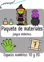 Vista previa - Unidades / Secuencias / Situaciones de Aprendizaje - Paquete de materiales: La bruja de las matemáticas (rango de números 10 y 20) - Portada