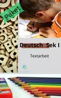 Vorschau - Stundenentwürfe - Materialpaket Textarbeit - Deckblatt
