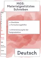 Vorschau - Fördermaterial/Inklusion - Materialpaket MGS Orientierung/ Materialgestütztes informierendes Schreiben - Deckblatt