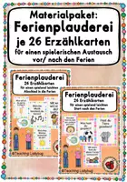 Vorschau - Spiele - Materialpaket - Ferienplauderei (spielerischer Austausch vor/ nach den Ferien) - Deckblatt