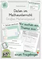 Vorschau - Unterrichtsreihen - Materialpaket Daten im Matheunterricht (ABs, Stundenvorschläge, Tafelmaterial, Test) - Deckblatt
