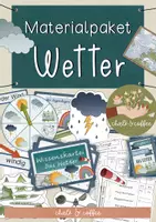 Vorschau - Unterrichtsreihen - Materialpaket Wetter - Tafelmaterial, Experimente, Wissenskartei zu den Wetterphänomenen und Messgeräten - Deckblatt