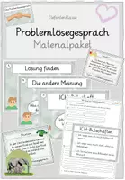 Vorschau - Arbeitsblätter - Konflikte lösen: Problemlösegespräch, Plakat ICH-Botschaften & Beispielsituationen (Materialpaket Sozialtraining) - Deckblatt
