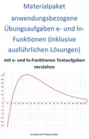Vorschau - Arbeitsblätter - Materialpaket - Anwendungsbezogene Übungsaufgaben e- und ln-Funktionen - Deckblatt