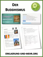 Vorschau - Arbeitsblätter - Buddhismus (Materialpaket) - Deckblatt