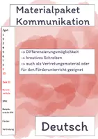 Vorschau - Arbeitsblätter - Materialpaket Kommunikation/ Berufsbezug/ Arbeitsbezug - Deckblatt